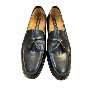 New Mezlan Domino Loafers Tasseled Black‎ Size 9.5 75654 Slip On